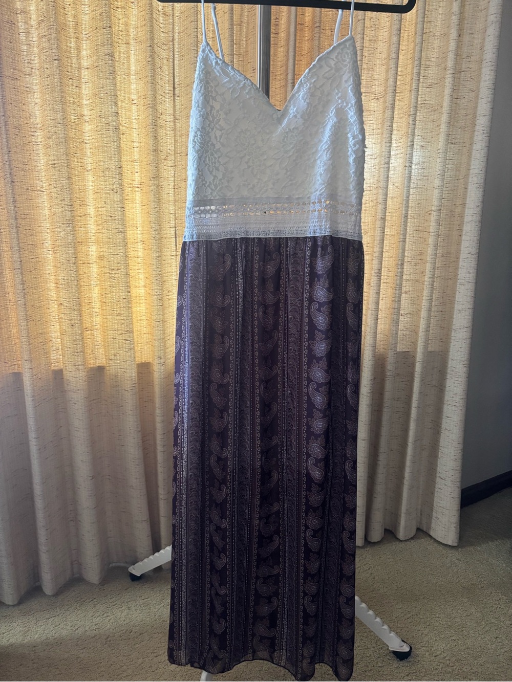 Justify White Lace Spaghetti Strap Dress
